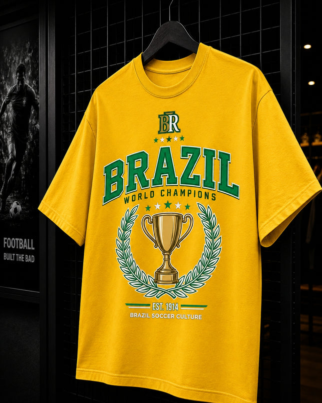 Brazil World Champions Soccer Culture Est. 1914 Kids Fan T-Shirt