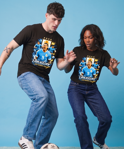 T-shirt unisexe "Darwin Núñez #9 Uruguay Coupe du Monde 2026 Équipe" pour fans