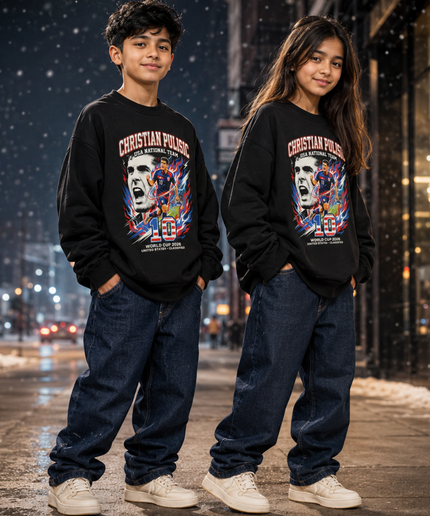 Christian Pulisic USA 2026 Kids Fan Crewneck