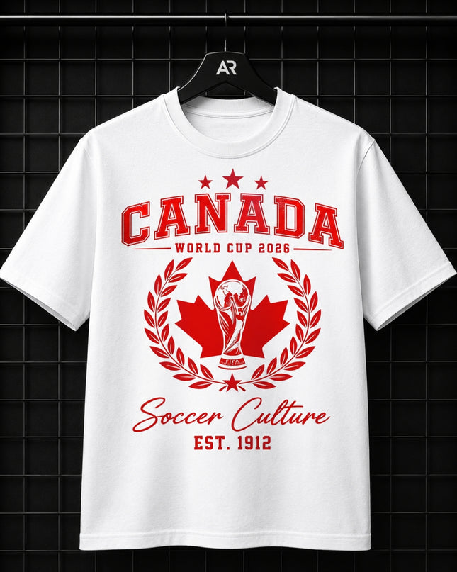 Canada World Cup 2026 Soccer Culture Est. 1912 Unisex Fan T-Shirt