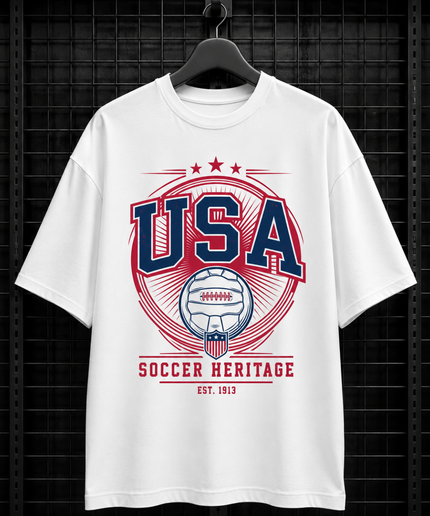 USA Soccer Heritage Est. 1913 Unisex Fan T-Shirt