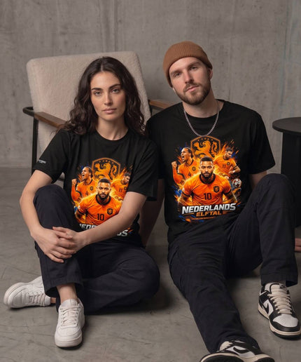 T-shirt de supporter unisexe de l'équipe des Pays-Bas Memphis Depay #10 Coupe du Monde 2026