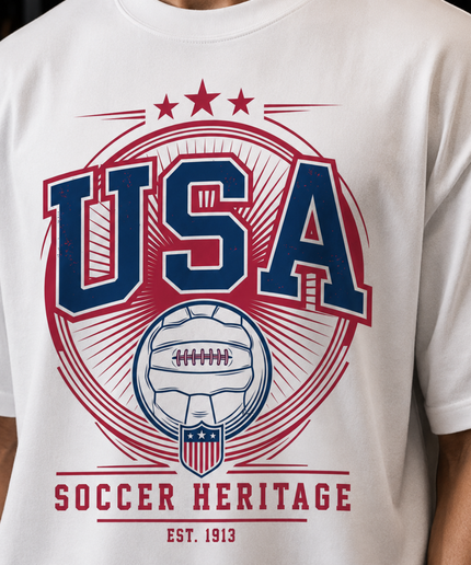USA Soccer Heritage Est. 1913 Unisex Fan T-Shirt