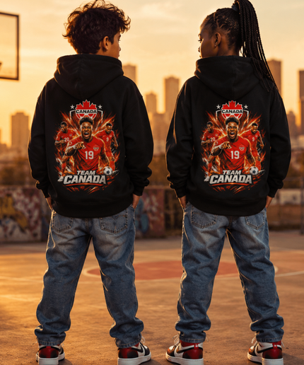 Team Canada #19 and #20 Kids Fan Hoodie