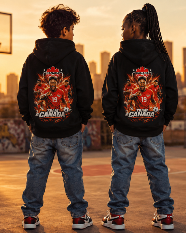 Team Canada #19 and #20 Kids Fan Hoodie