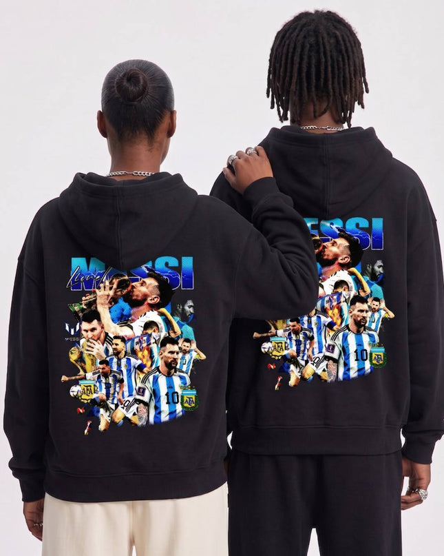 Lionel Messi Argentina Blue MESSI Collage Unisex Fan Hoodie