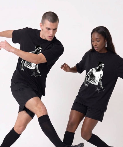 T-shirt unisexe Steven Gerrard, légende anglaise, signature et célébration rugissante