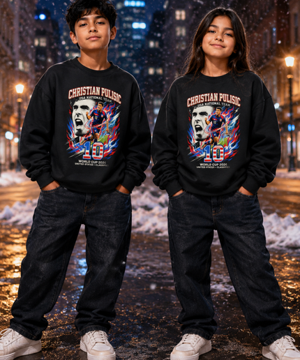 Christian Pulisic USA 2026 Kids Fan Crewneck