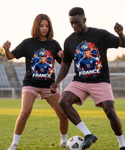 France World Cup 2026 Mbappé #10 Squad Shield Unisex Fan T-Shirt