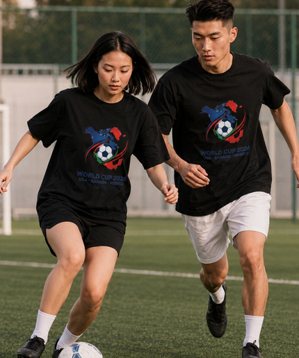 World Cup 2026 USA Canada Mexico Crest Map Unisex Fan T-Shirt
