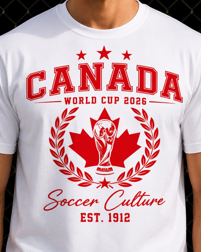 Canada World Cup 2026 Soccer Culture Est. 1912 Unisex Fan T-Shirt