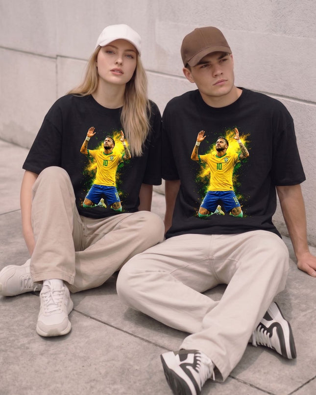 Neymar Jr. #10 Brazil Celebration Unisex Fan T-Shirt