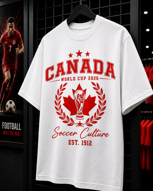 Canada World Cup 2026 Soccer Culture Est. 1912 Unisex Fan T-Shirt