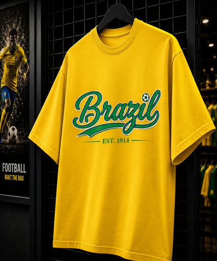 Brazil Est. 1914 Script Kids Fan T-Shirt