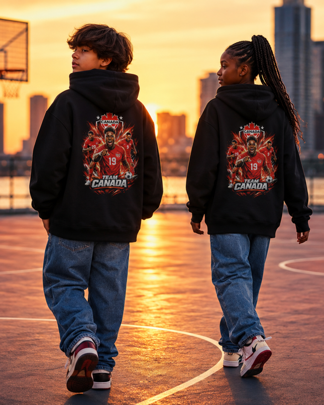 Team Canada #19 and #20 Kids Fan Hoodie