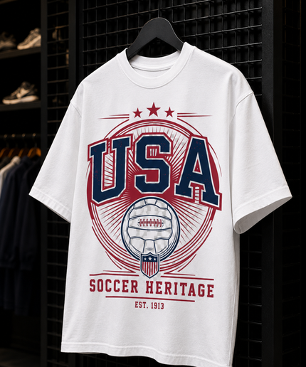 USA Soccer Heritage Est. 1913 Unisex Fan T-Shirt