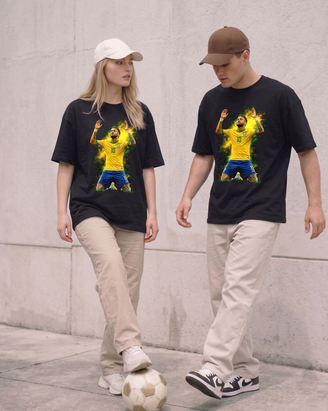 Neymar Jr. #10 Brazil Celebration Unisex Fan T-Shirt