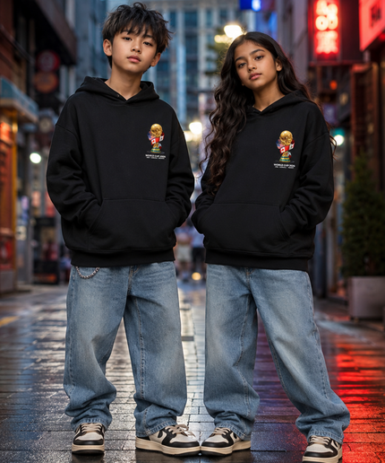 Cristiano Ronaldo Portugal Vert-Rouge Feu #7 En route pour la Coupe du Monde 2026 Sweat à Capuche Enfant
