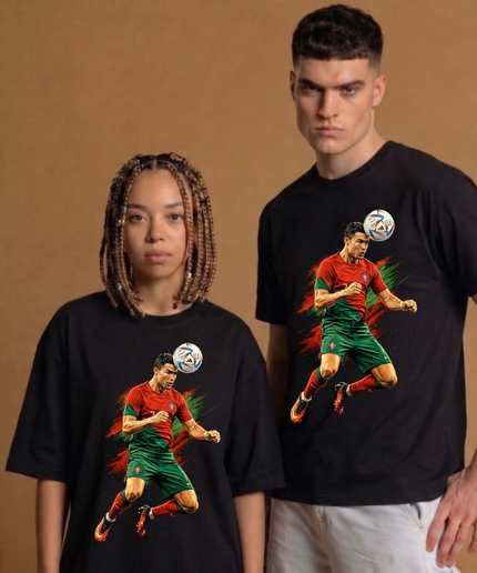T-shirt de fan Portugal Cristiano Ronaldo – Coup de tête