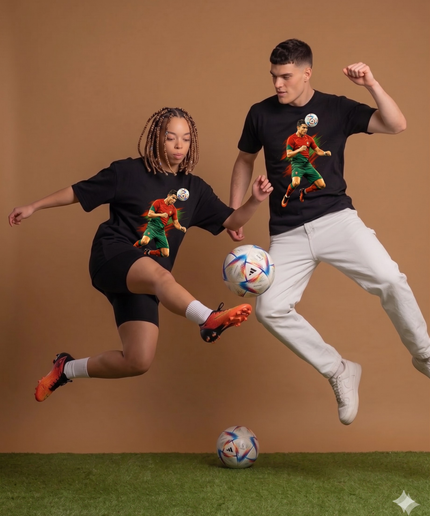 T-shirt de fan Portugal Cristiano Ronaldo – Coup de tête