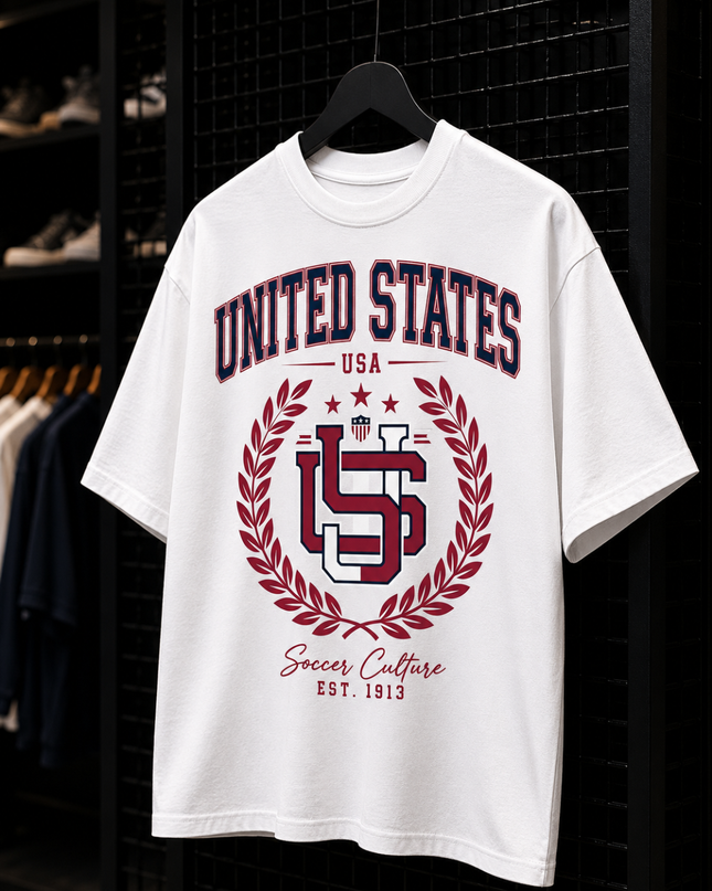 United States USA Soccer Culture Est. 1913 Kids Fan T-Shirt