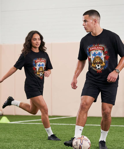 England 2026 Lion Shield Soccer World Cup Unisex Fan T-Shirt