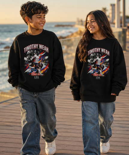 Timothy Weah USA 2026 Kids Fan Crewneck