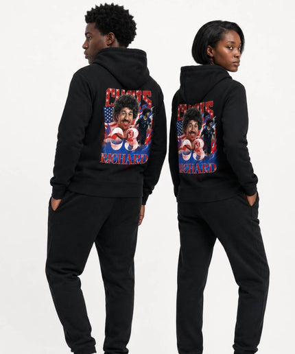 Chris Richards USA #3 Red White Blue Vintage Bootleg Unisex Fan Hoodie
