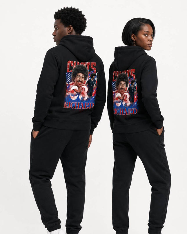 Chris Richards USA #3 Red White Blue Vintage Bootleg Unisex Fan Hoodie