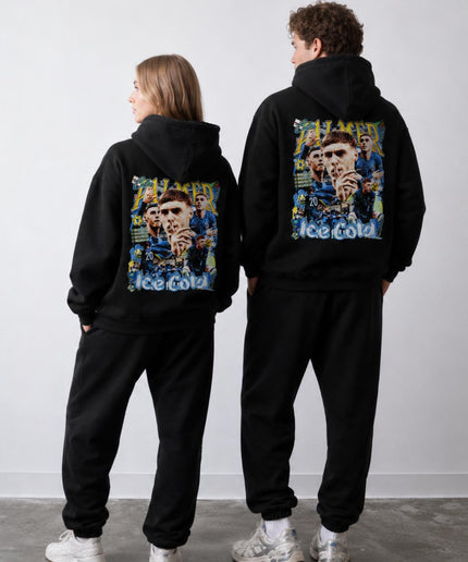 Cole Palmer #20 Chelsea Ice Cold Vintage Bootleg Collage Unisex Fan Hoodie