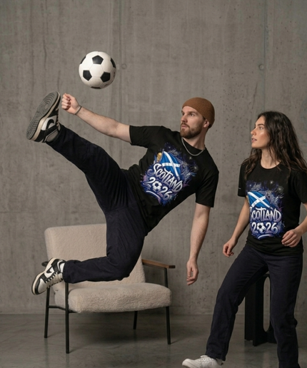 T-shirt unisexe Coupe du Monde de Football Écosse 2026 Graffiti Héritage