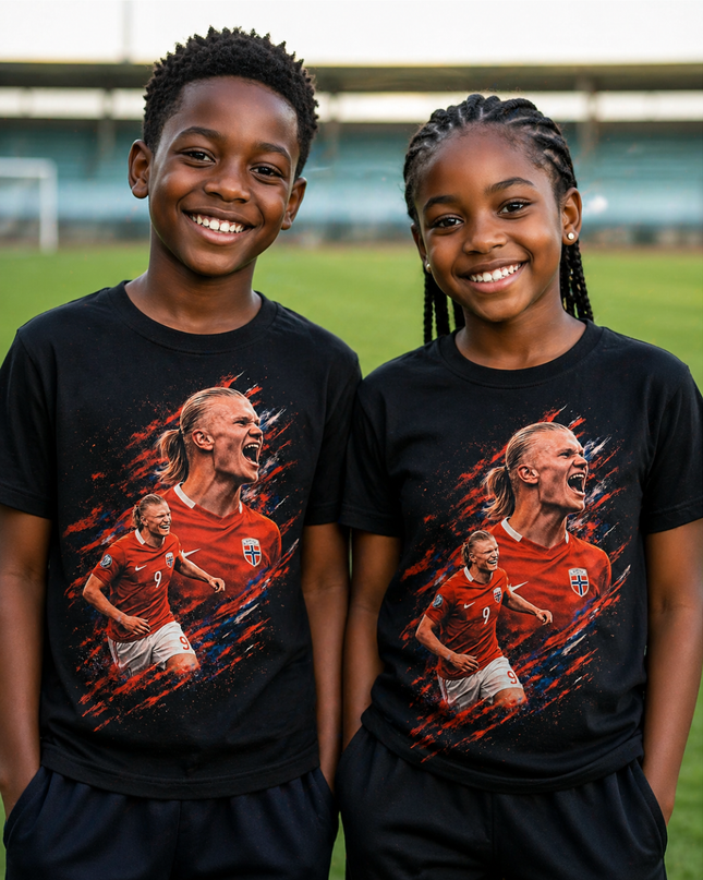 T-shirt Enfant Fan Erling Haaland Norvège