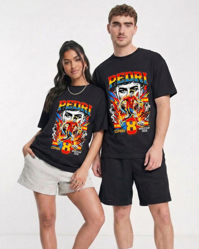 Pedri #8 – España World Cup 2026 T-Shirt