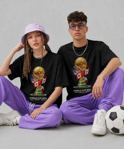 World Cup 2026 USA Canada Mexico Trophy Unisex Fan T-Shirt