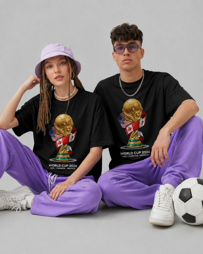 World Cup 2026 USA Canada Mexico Trophy Unisex Fan T-Shirt