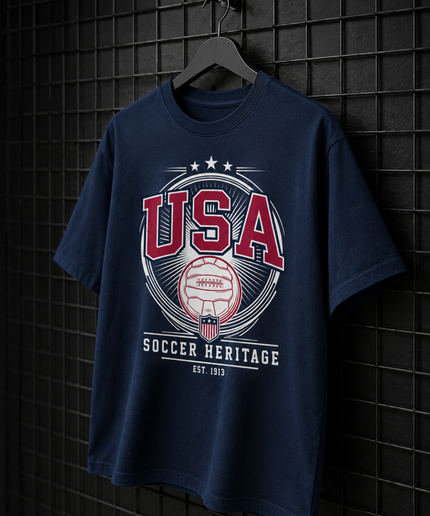 USA Soccer Heritage Est. 1913 Unisex Fan T-Shirt