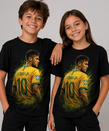 T-shirt Enfant Fan Neymar Jr Brésil