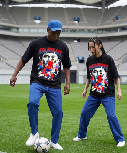 T-shirt unisexe fan Kim Min-Jae #4 Équipe nationale de Corée du Sud Coupe du Monde 2026