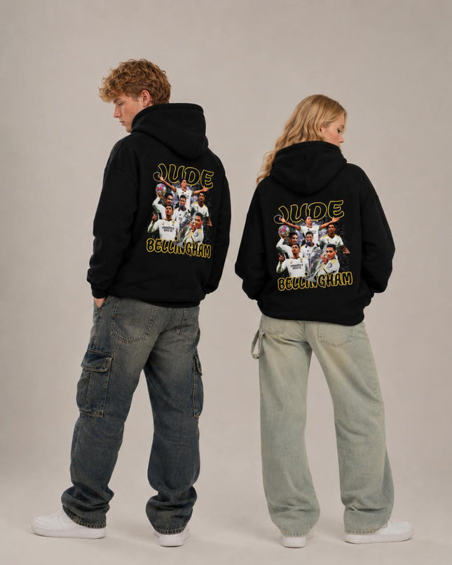 Jude Bellingham Real Madrid Retro Collage Unisex Fan Hoodie