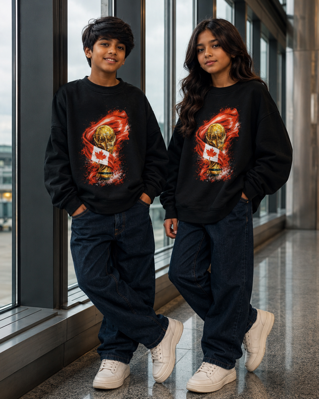 Canada 2026 World Cup Kids Fan Crewneck