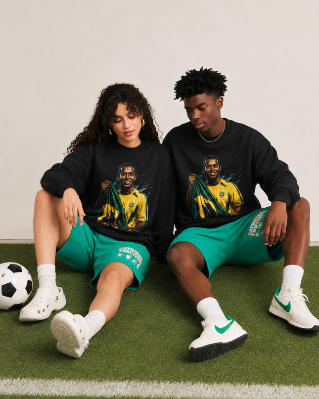 Ronaldinho Brazil Flag Unisex Fan Crewneck