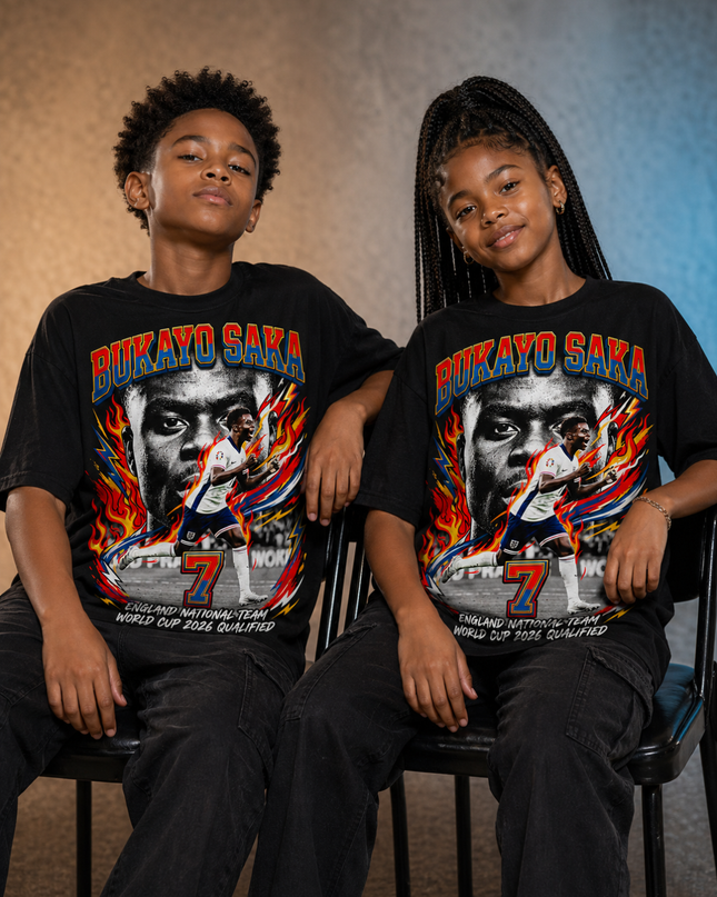 T-shirt Enfant Bukayo Saka Angleterre Fan