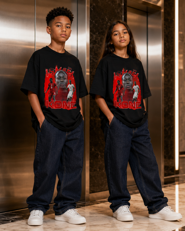 Ismael Kone Canada Red Fire Kids Fan T-Shirt