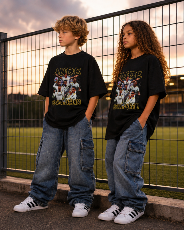T-shirt Enfant Fan Jude Bellingham Real Madrid Collage