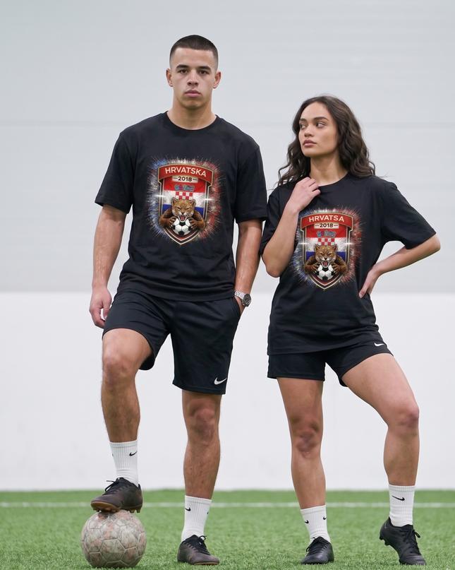 T-shirt unisexe fan Croatie qualifiée pour la Coupe du Monde de Football 2026