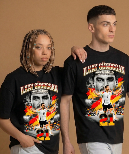 Ilkay Gündogan #21 – Allemagne Coupe du Monde 2026 T-Shirt Fan Unisexe