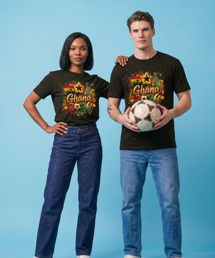 T-shirt unisexe "Ghana 2026 Graffiti" pour fans