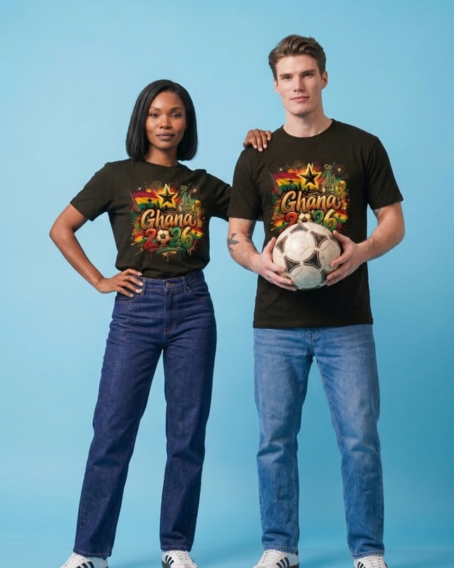 T-shirt unisexe "Ghana 2026 Graffiti" pour fans