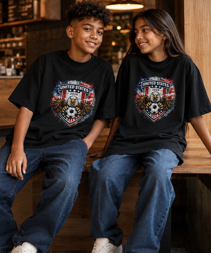 United States 2026 Eagle Crest Kids Fan T-Shirt