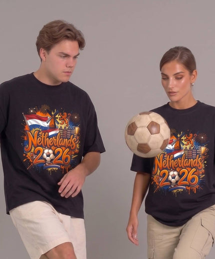 Netherlands 2026 Graffiti Fiesta Oranje Soccer World Cup Unisex Fan T-Shirt